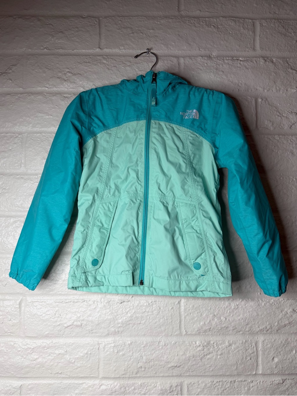 The North Face Girls Small 7-8 Jacket Hood Lined Waterproof Excellent